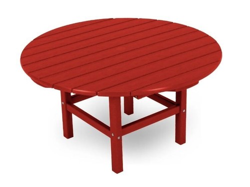 Polywood inch red round - inch,